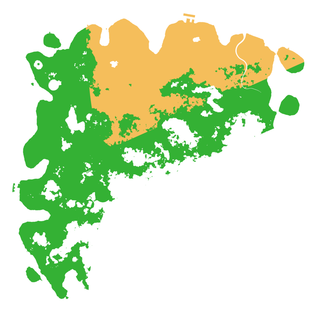 Biome Rust Map: Procedural Map, Size: 5555, Seed: 22444422