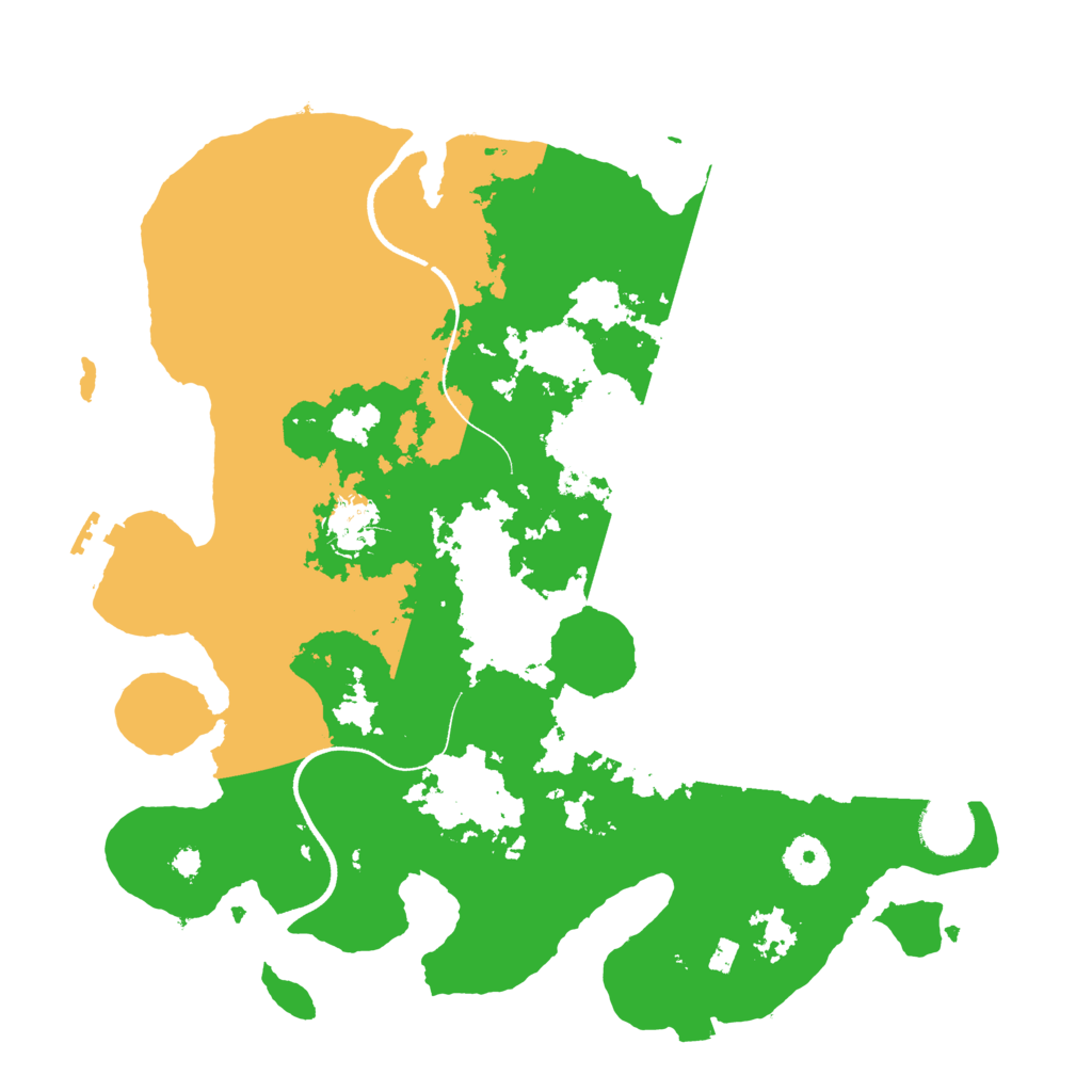 Biome Rust Map: Procedural Map, Size: 3500, Seed: 242817066