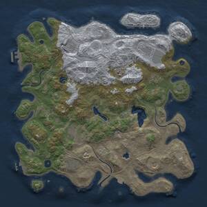 Thumbnail Rust Map: Procedural Map, Size: 4250, Seed: 480538089, 15 Monuments