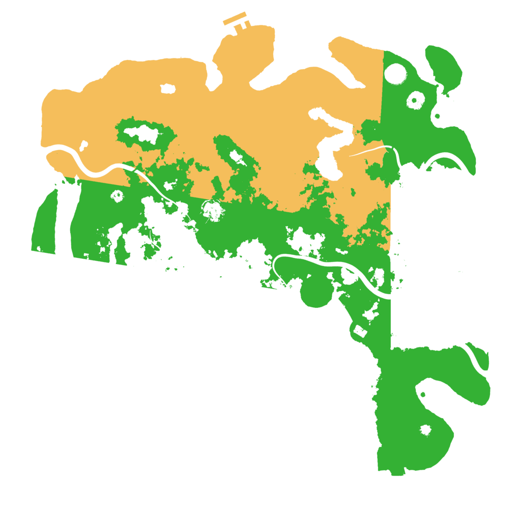 Biome Rust Map: Procedural Map, Size: 4350, Seed: 448221299