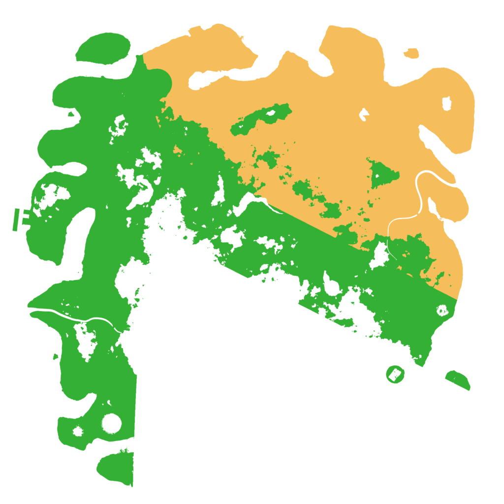 Biome Rust Map: Procedural Map, Size: 4500, Seed: 1951016938