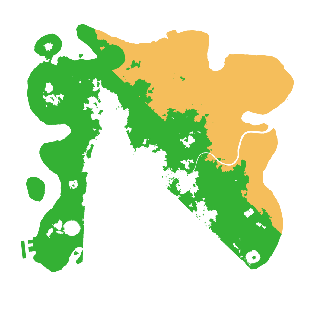 Biome Rust Map: Procedural Map, Size: 3500, Seed: 337612285