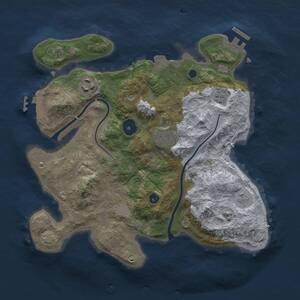 Thumbnail Rust Map: Procedural Map, Size: 3000, Seed: 931755270, 9 Monuments