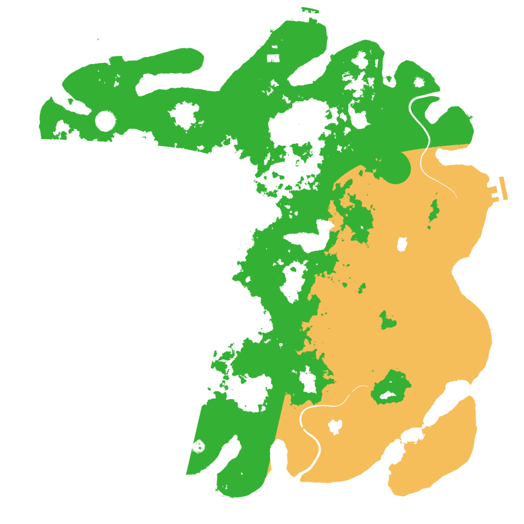 Biome Rust Map: Procedural Map, Size: 4500, Seed: 1941132009