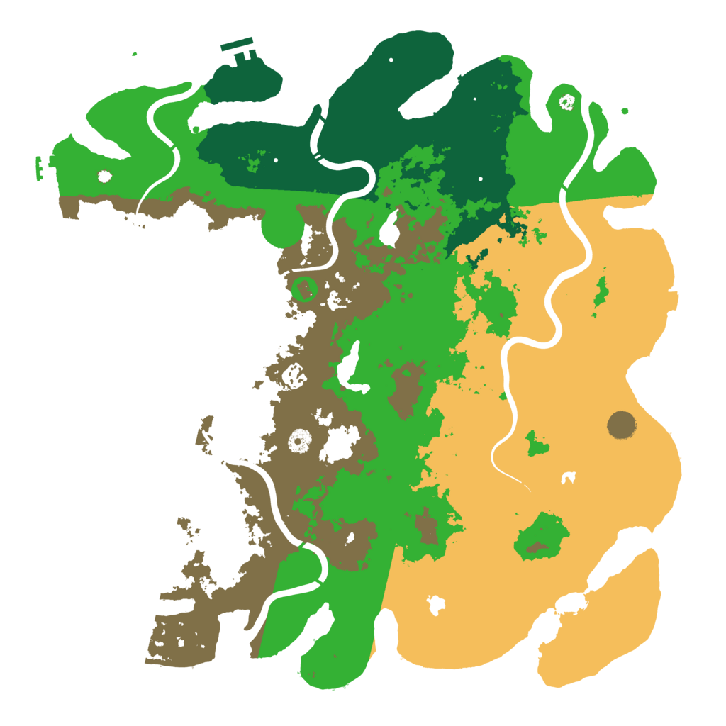 Biome Rust Map: Procedural Map, Size: 4500, Seed: 1941132009