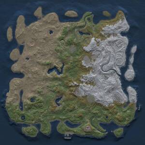 Thumbnail Rust Map: Procedural Map, Size: 4650, Seed: 10022024, 16 Monuments