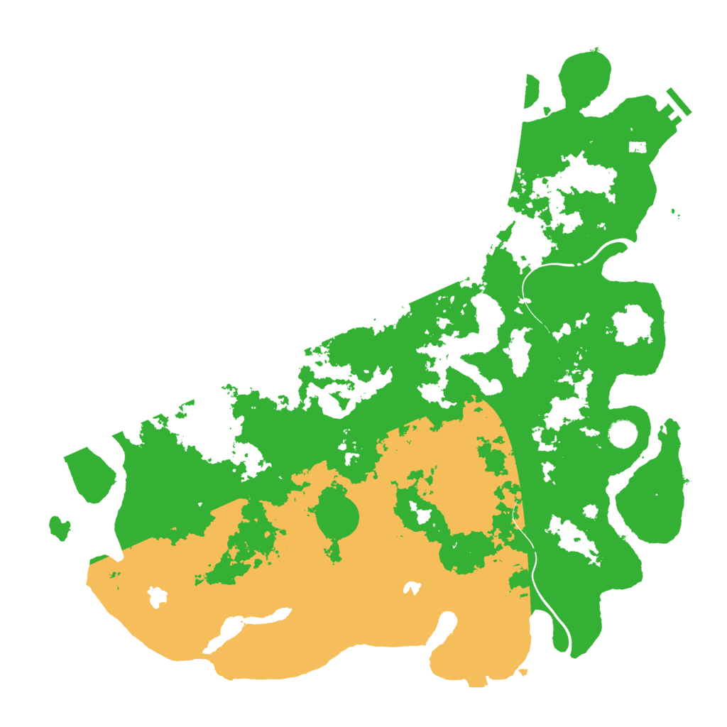 Biome Rust Map: Procedural Map, Size: 4500, Seed: 496135626