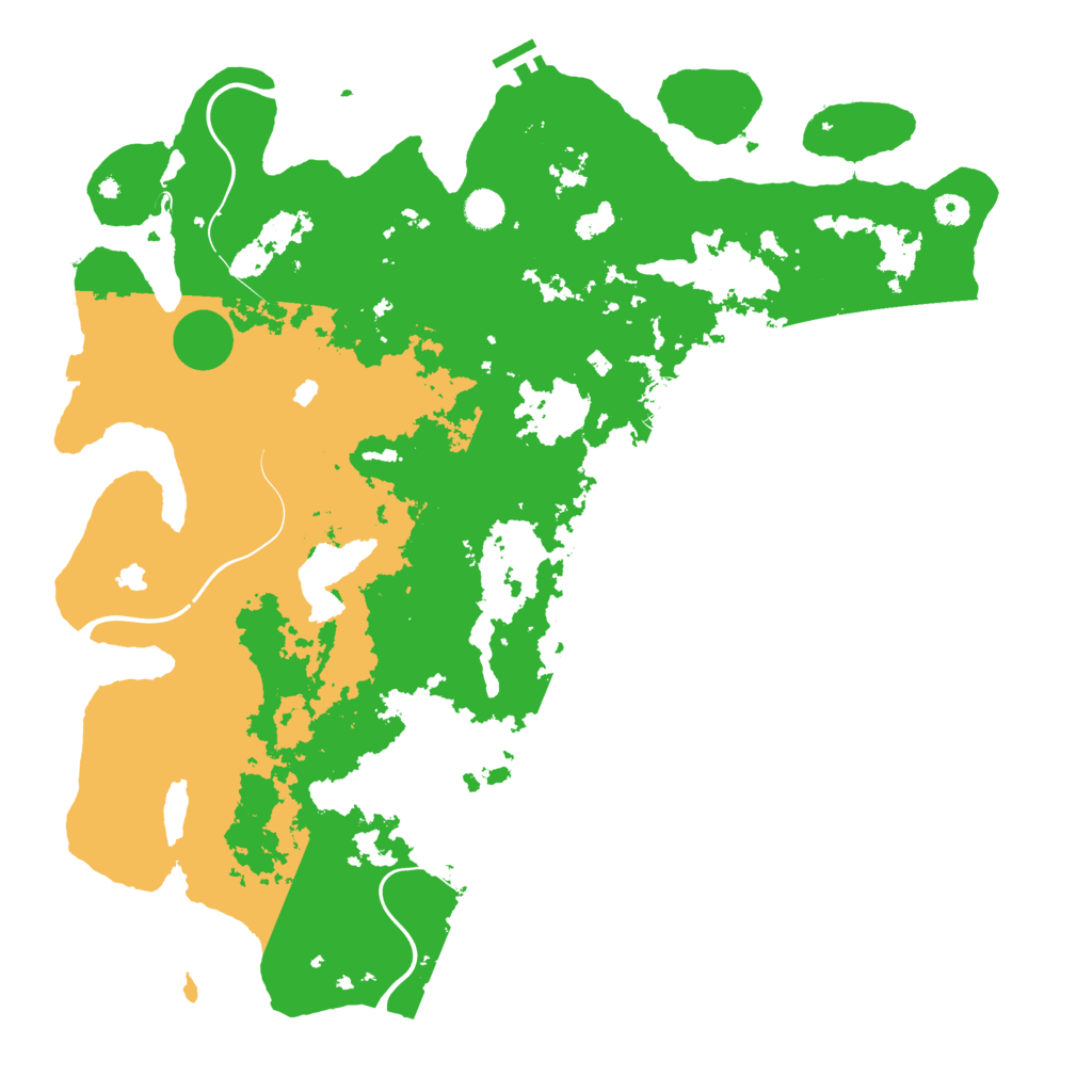 Biome Rust Map: Procedural Map, Size: 4796, Seed: 1204072558