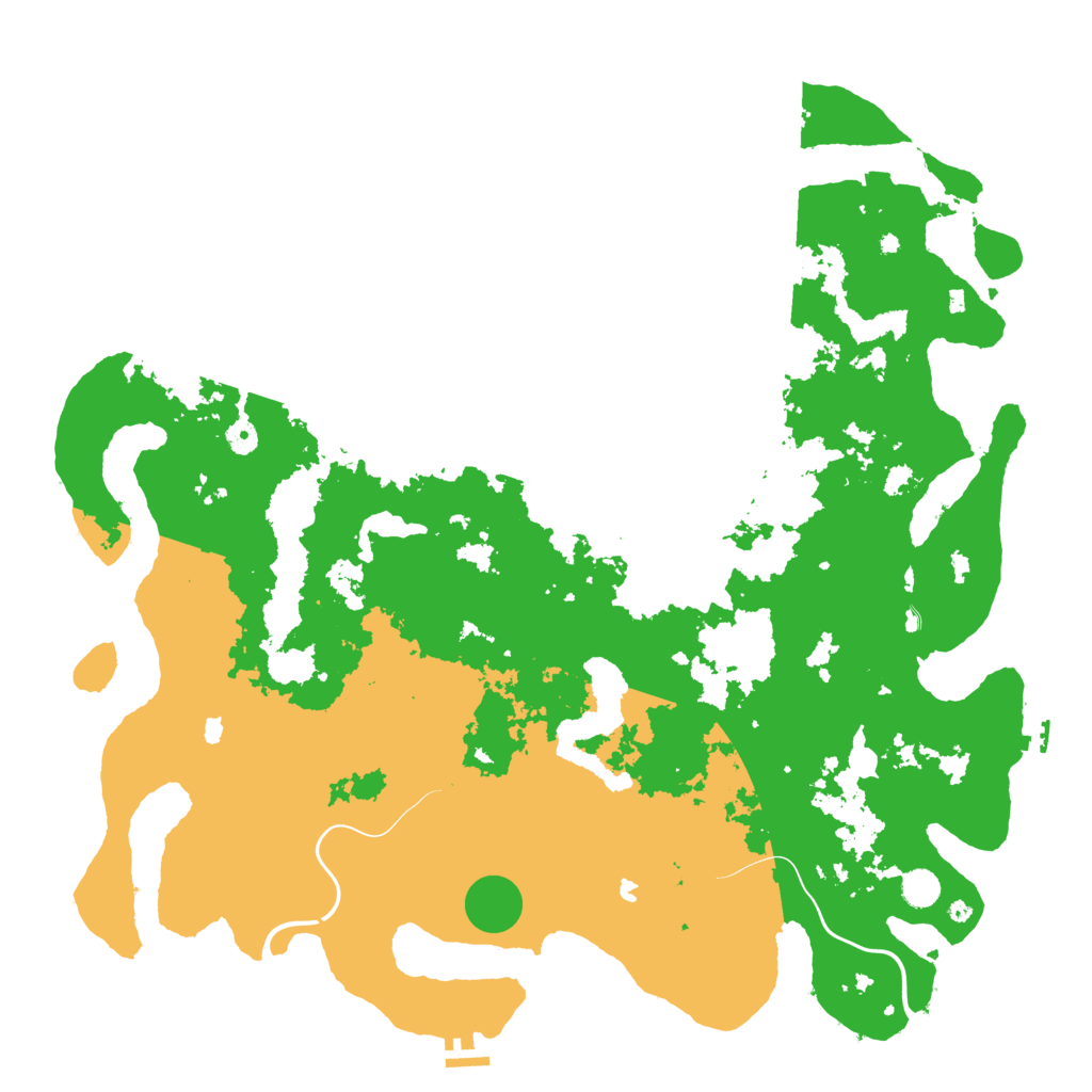 Biome Rust Map: Procedural Map, Size: 5000, Seed: 979516550