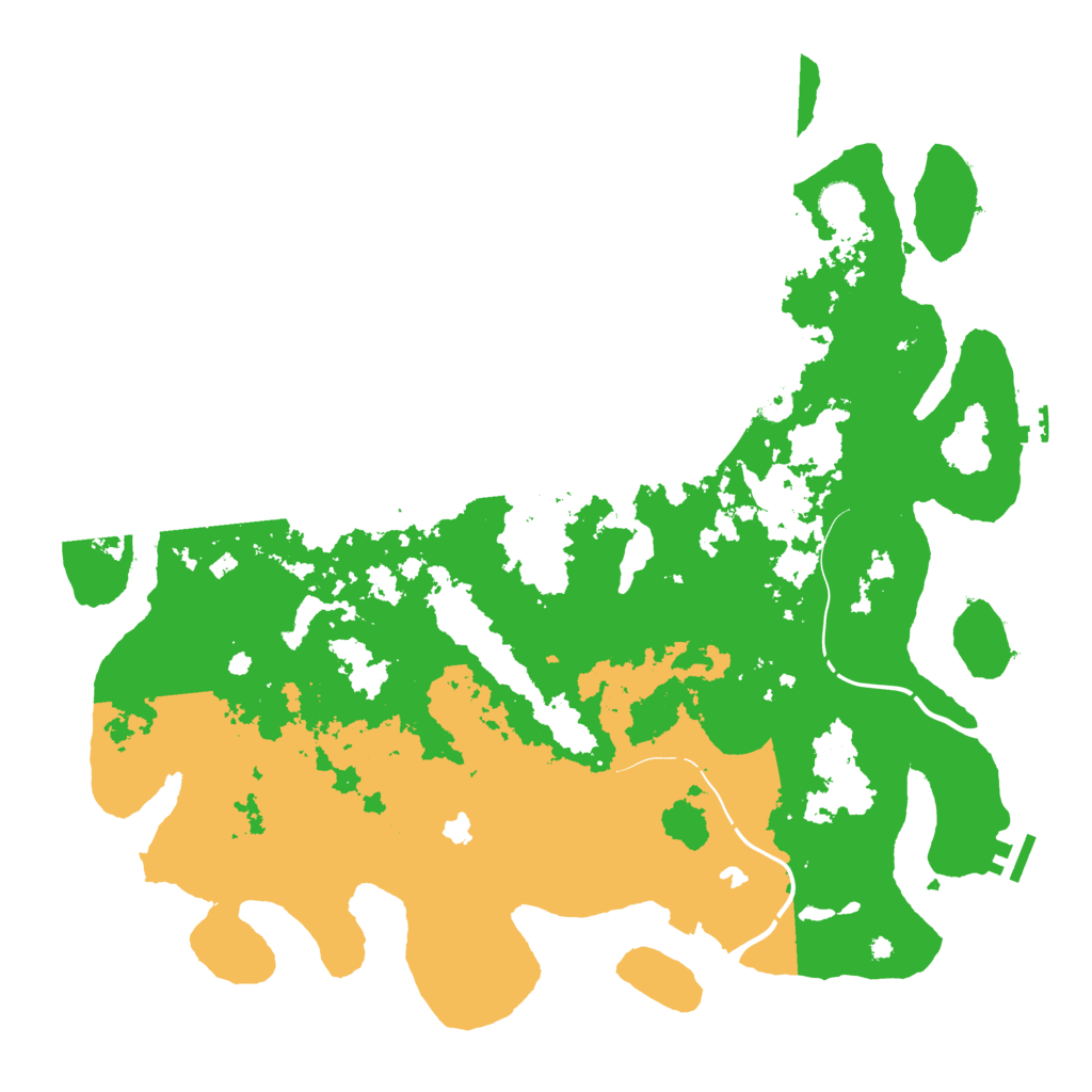 Biome Rust Map: Procedural Map, Size: 4500, Seed: 1051006612