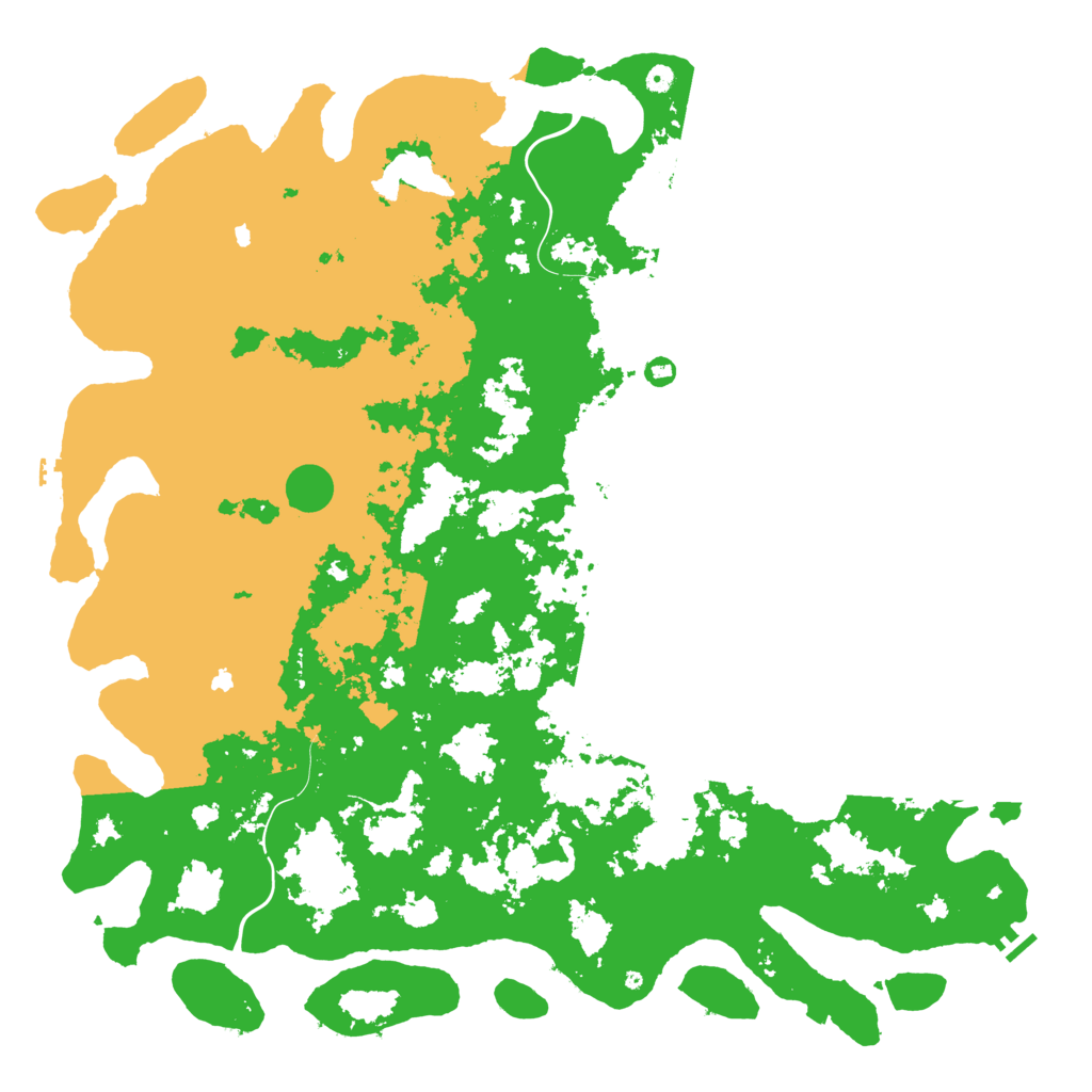 Biome Rust Map: Procedural Map, Size: 6000, Seed: 1449268112