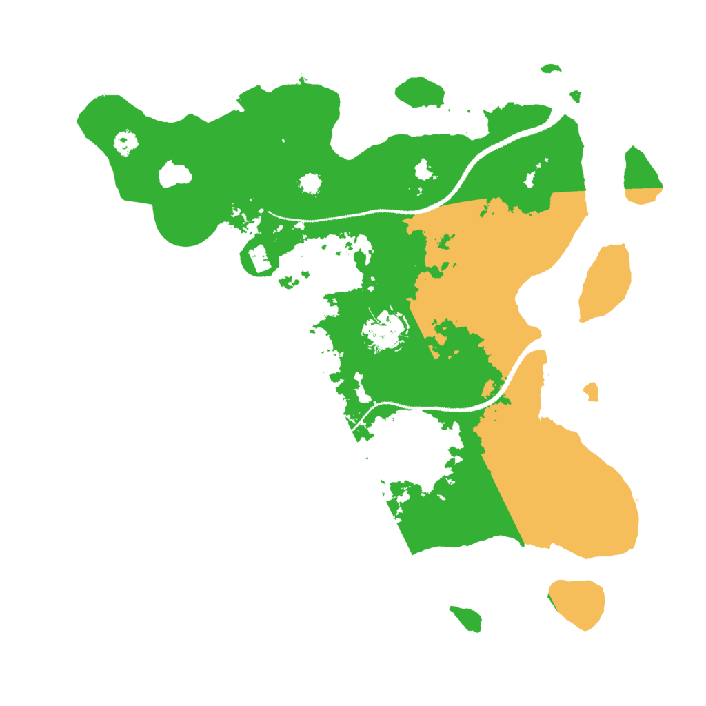 Biome Rust Map: Procedural Map, Size: 3000, Seed: 724589