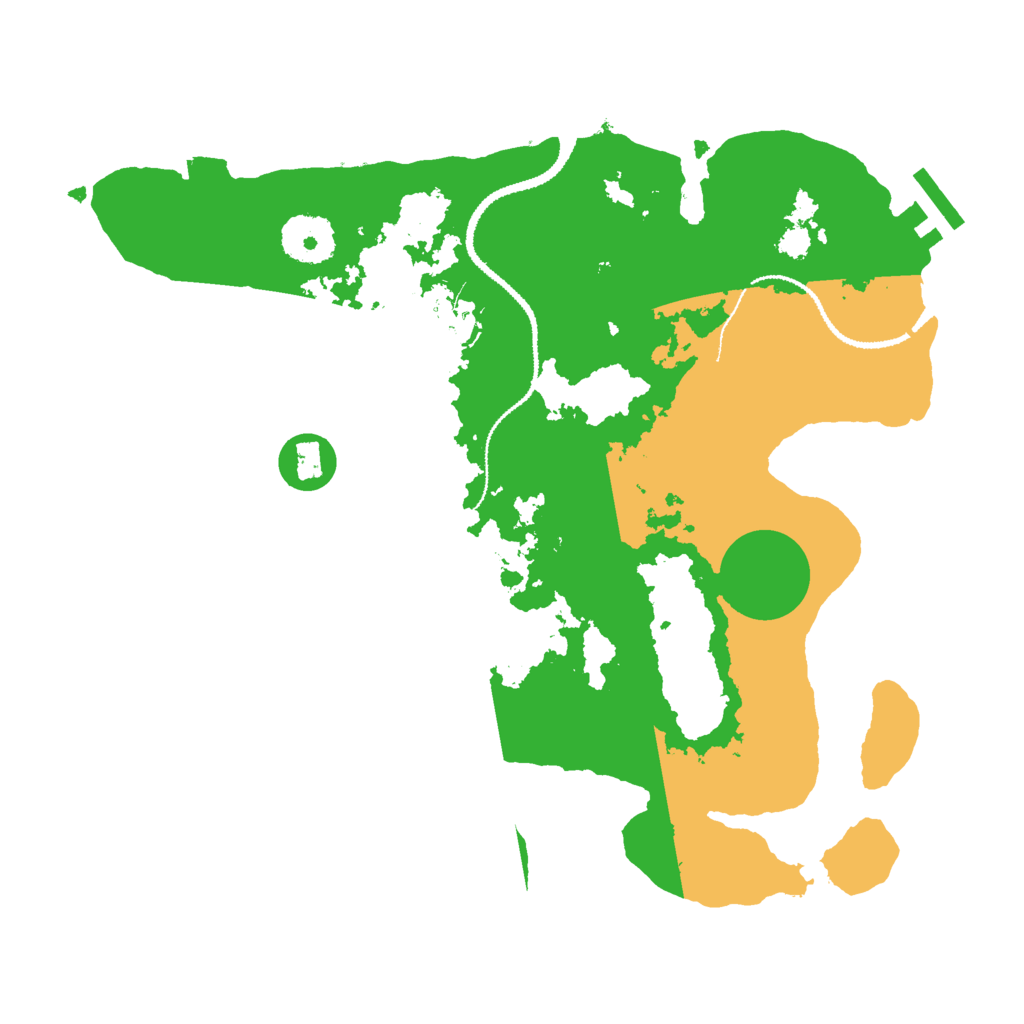 Biome Rust Map: Procedural Map, Size: 3000, Seed: 16855