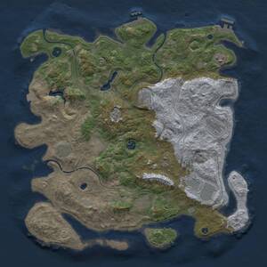 Thumbnail Rust Map: Procedural Map, Size: 4250, Seed: 841580068, 16 Monuments