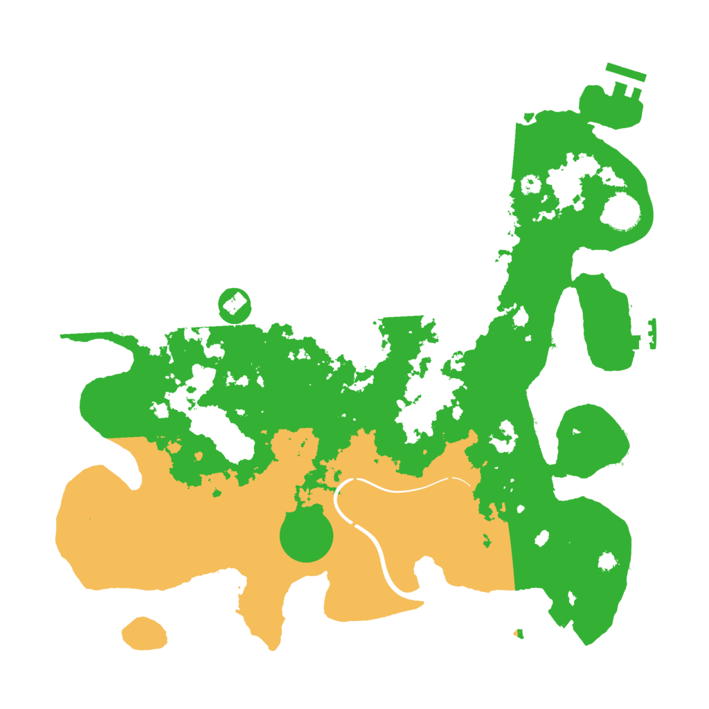 Biome Rust Map: Procedural Map, Size: 3500, Seed: 127932773