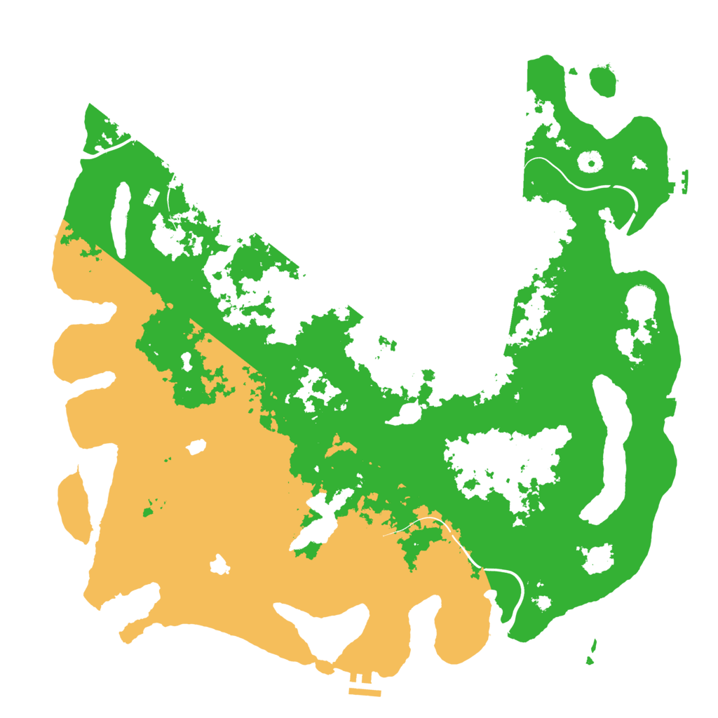Biome Rust Map: Procedural Map, Size: 4500, Seed: 1250415223