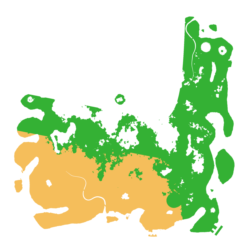 Biome Rust Map: Procedural Map, Size: 4500, Seed: 12521