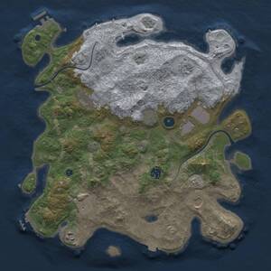 Thumbnail Rust Map: Procedural Map, Size: 3850, Seed: 965455232, 15 Monuments