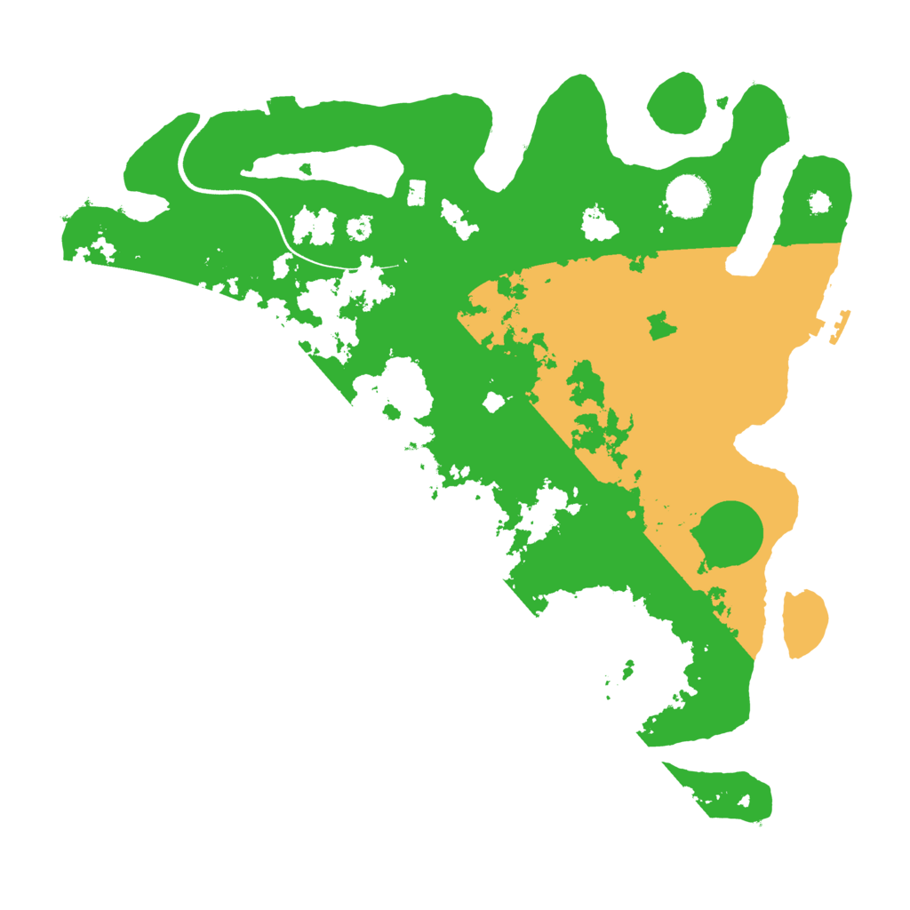 Biome Rust Map: Procedural Map, Size: 3700, Seed: 957004062