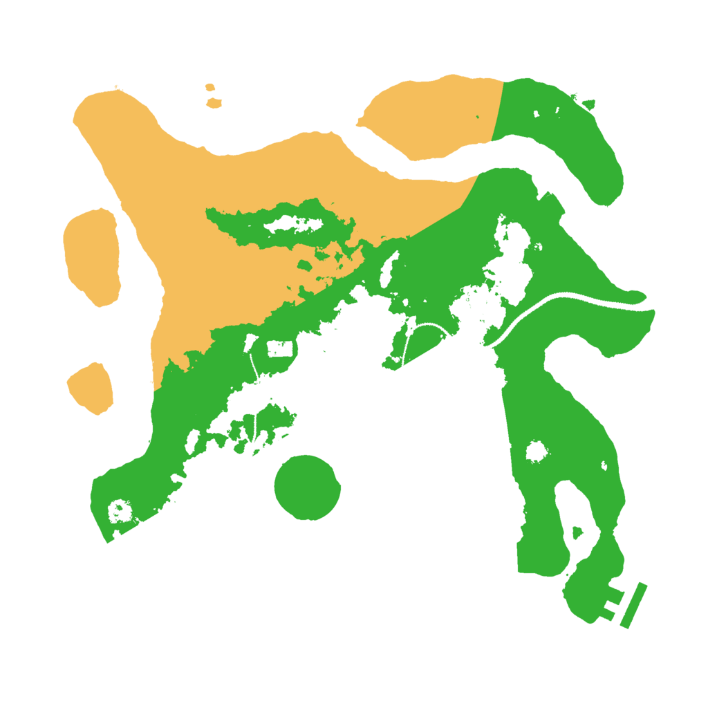 Biome Rust Map: Procedural Map, Size: 3000, Seed: 268660209