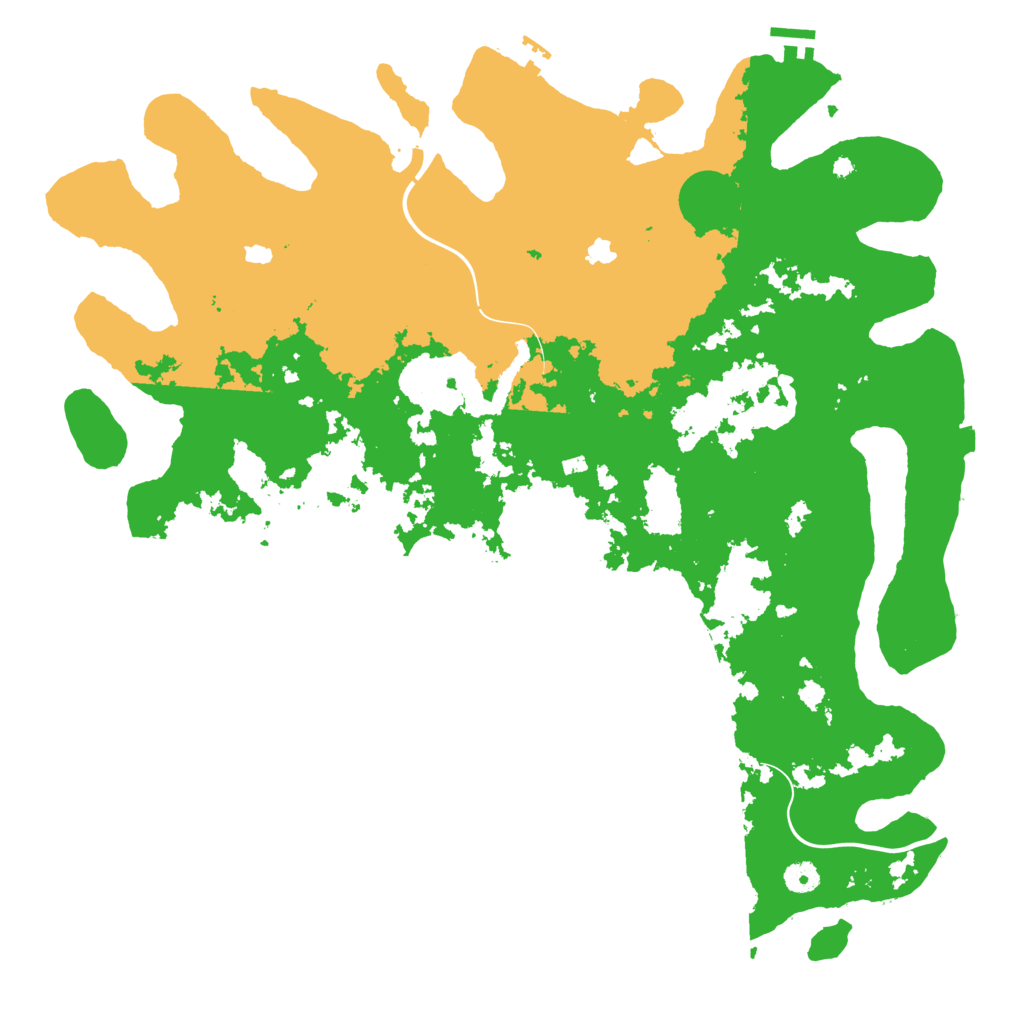 Biome Rust Map: Procedural Map, Size: 4600, Seed: 601722896