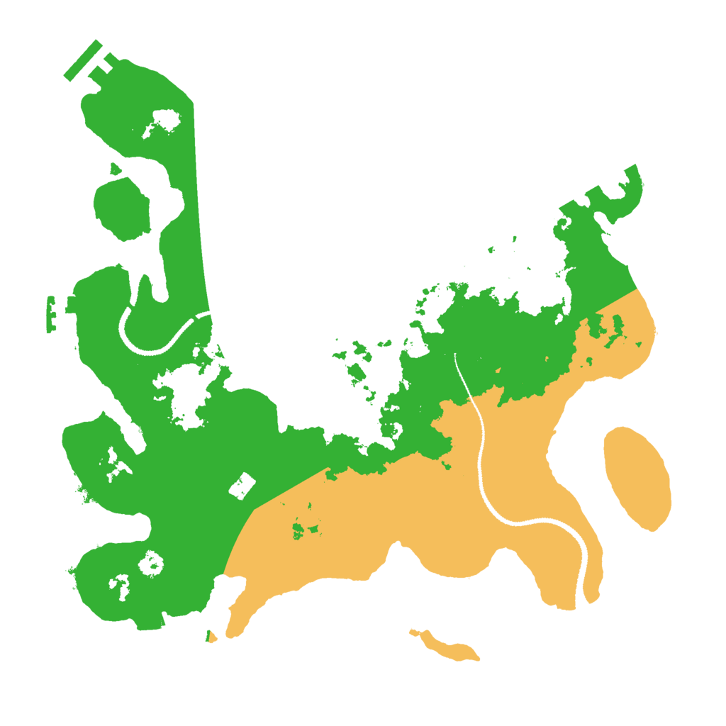 Biome Rust Map: Procedural Map, Size: 3000, Seed: 9579