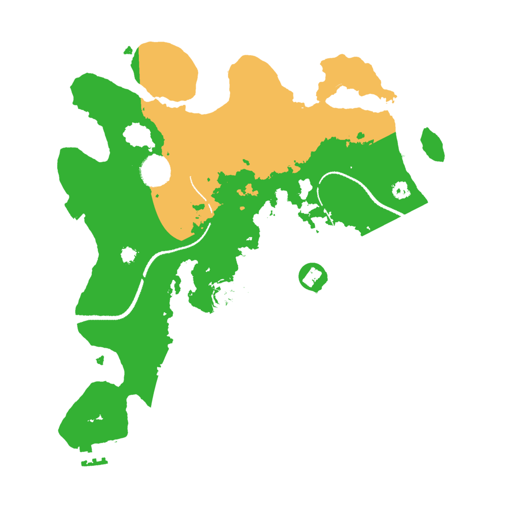 Biome Rust Map: Procedural Map, Size: 3000, Seed: 565244432