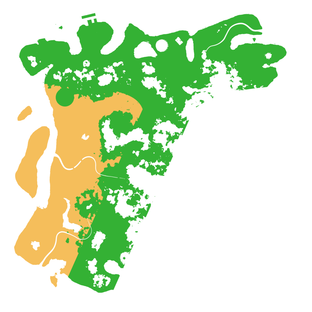 Biome Rust Map: Procedural Map, Size: 4500, Seed: 1999215903