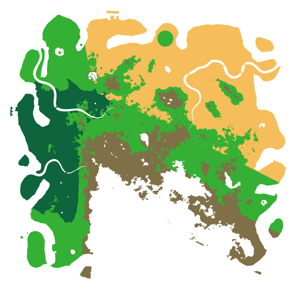Biome Rust Map: Procedural Map, Size: 5000, Seed: 343376778