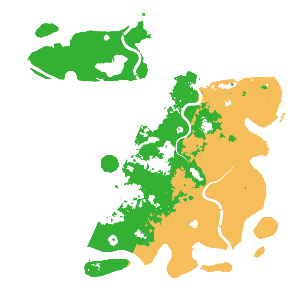 Biome Rust Map: Procedural Map, Size: 4500, Seed: 158421109