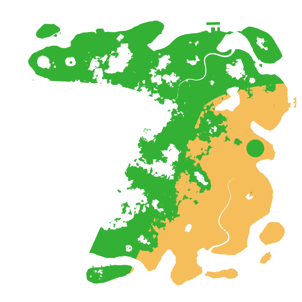 Biome Rust Map: Procedural Map, Size: 4500, Seed: 158421109