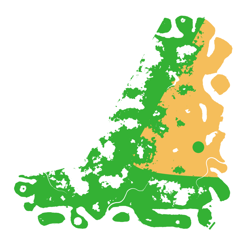 Biome Rust Map: Procedural Map, Size: 5500, Seed: 562218117