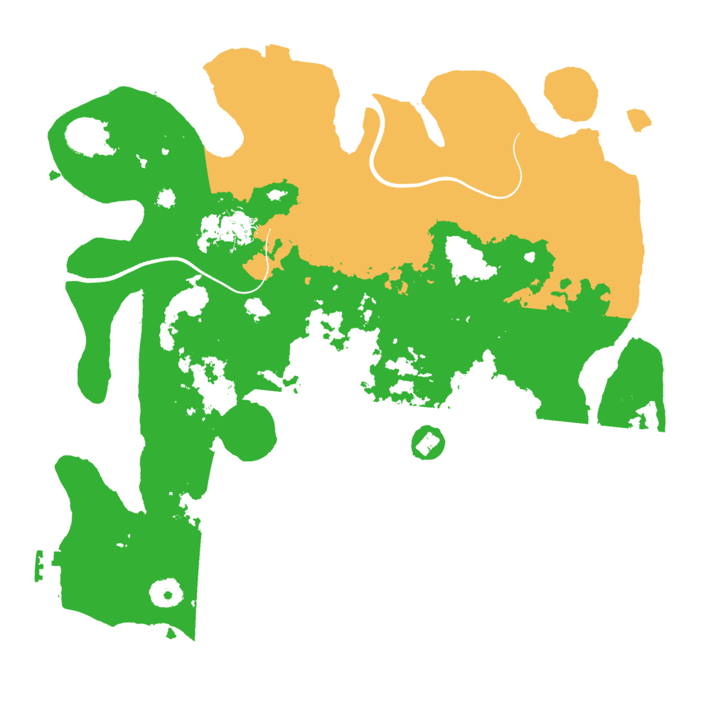 Biome Rust Map: Procedural Map, Size: 3500, Seed: 483684005