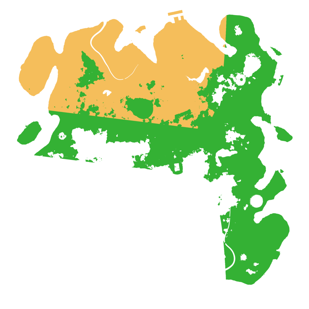 Biome Rust Map: Procedural Map, Size: 4250, Seed: 165804645