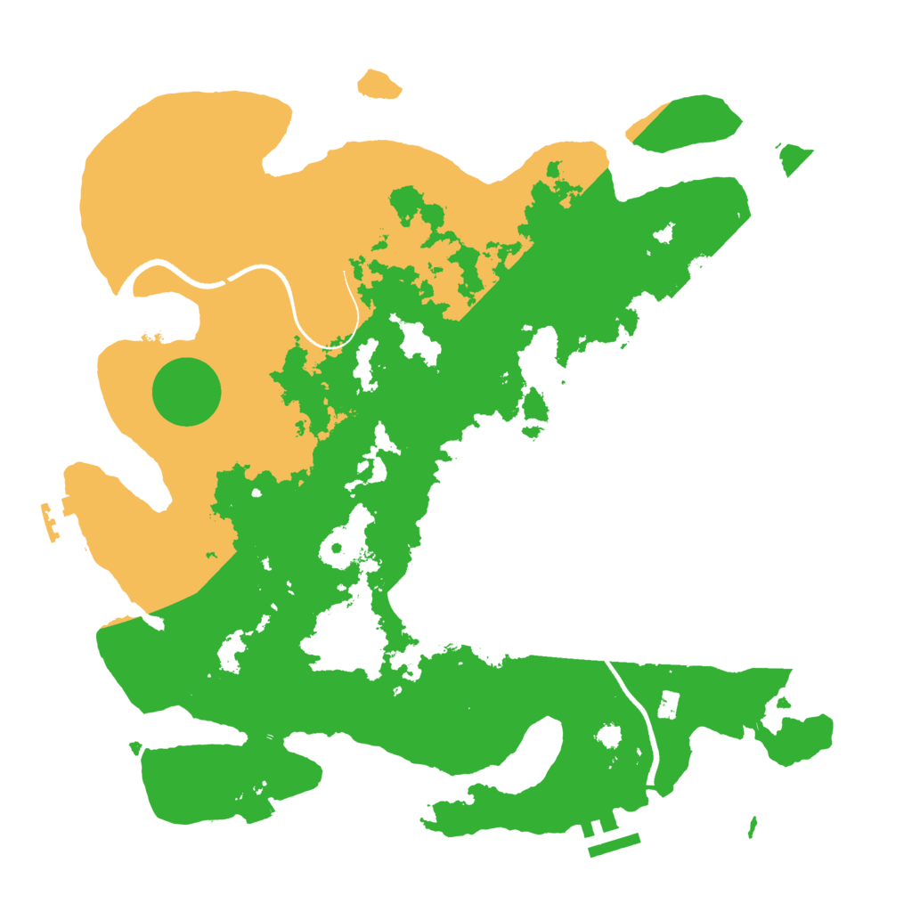 Biome Rust Map: Procedural Map, Size: 3500, Seed: 339354332