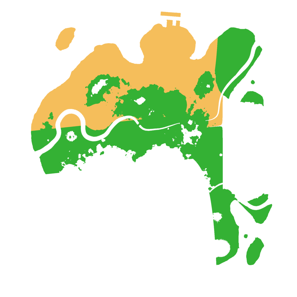 Biome Rust Map: Procedural Map, Size: 3000, Seed: 1946397467