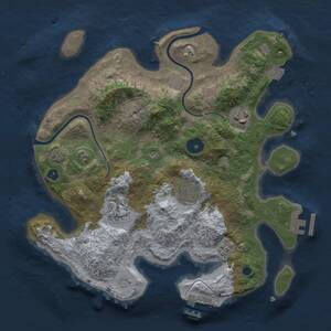 Thumbnail Rust Map: Procedural Map, Size: 3000, Seed: 1946397467, 10 Monuments