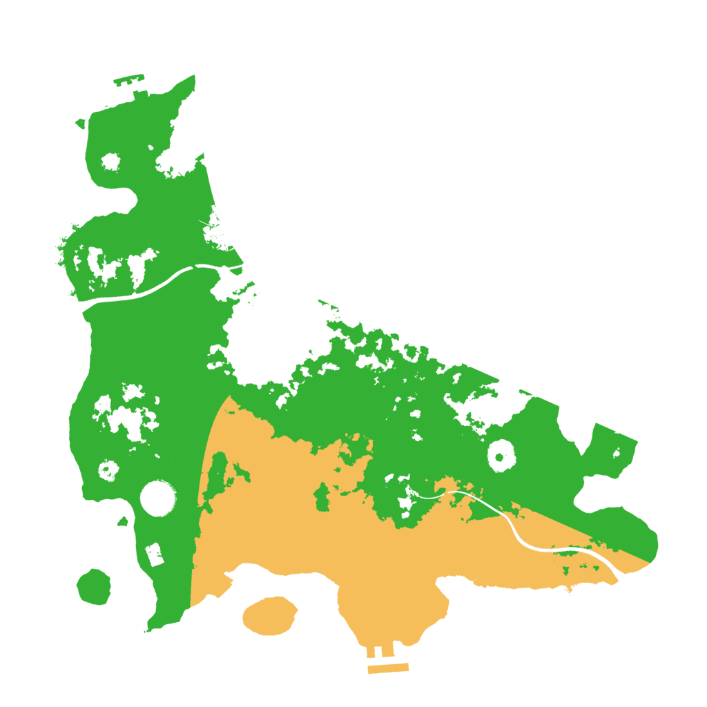 Biome Rust Map: Procedural Map, Size: 3500, Seed: 452255036