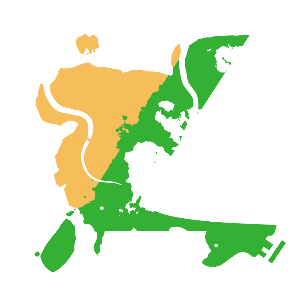 Biome Rust Map: Procedural Map, Size: 2500, Seed: 222079840