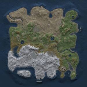 Thumbnail Rust Map: Procedural Map, Size: 3500, Seed: 508948515, 14 Monuments