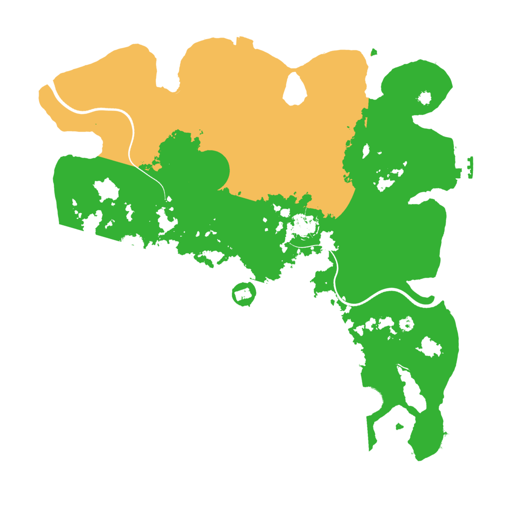 Biome Rust Map: Procedural Map, Size: 3500, Seed: 508948515