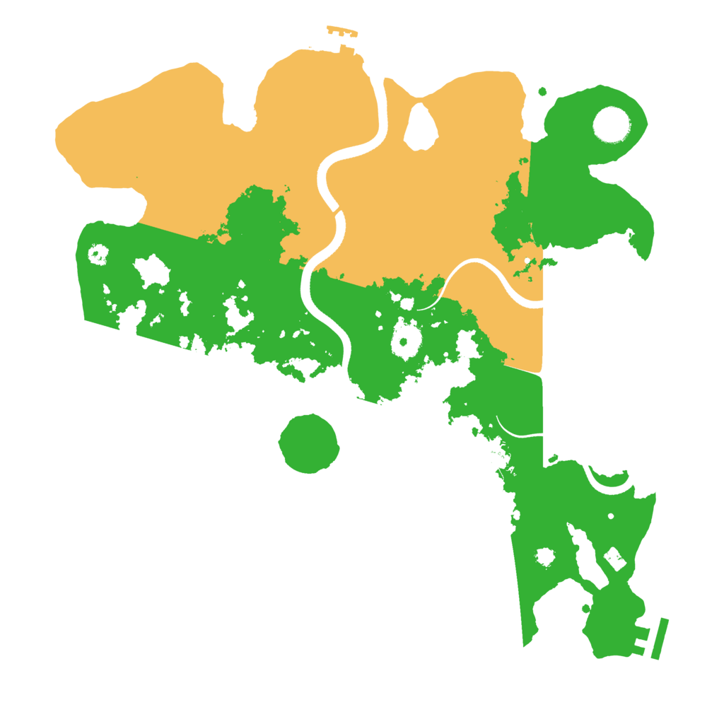 Biome Rust Map: Procedural Map, Size: 3500, Seed: 508948515