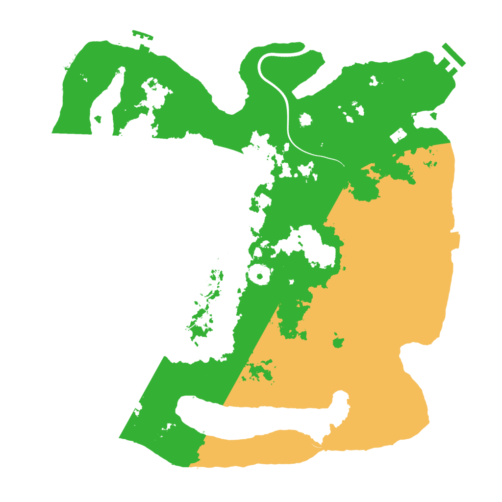 Biome Rust Map: Procedural Map, Size: 3500, Seed: 1642935359