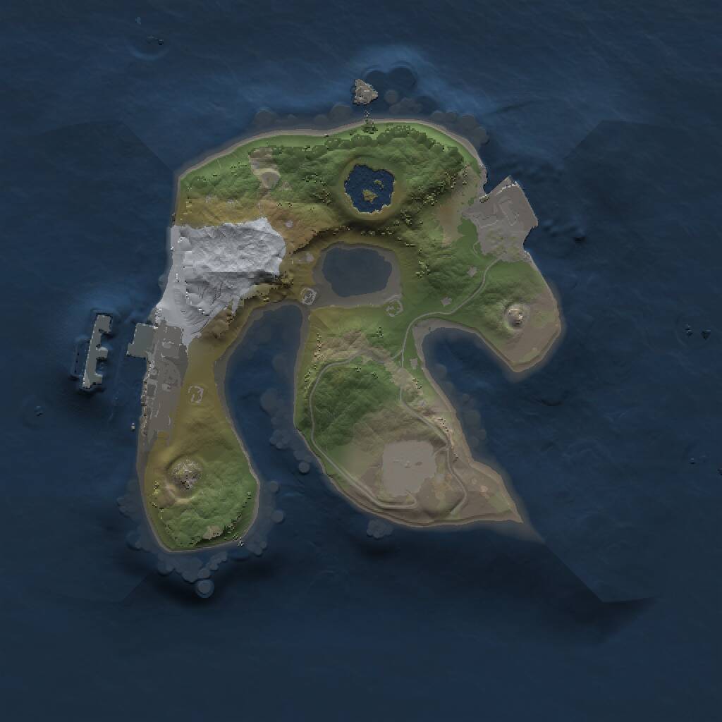 Rust Map: Procedural Map, Size: 1493, Seed: 1166988941, 2 Monuments