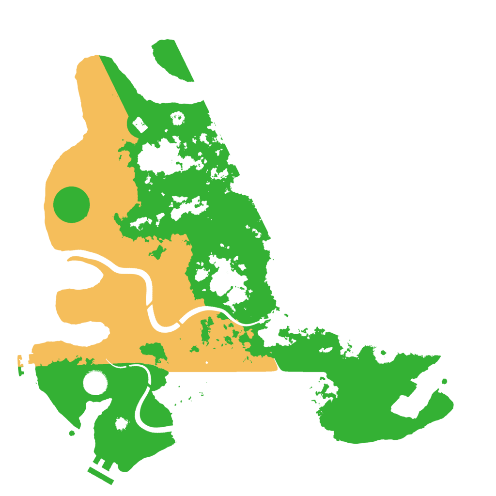 Biome Rust Map: Procedural Map, Size: 3600, Seed: 1028