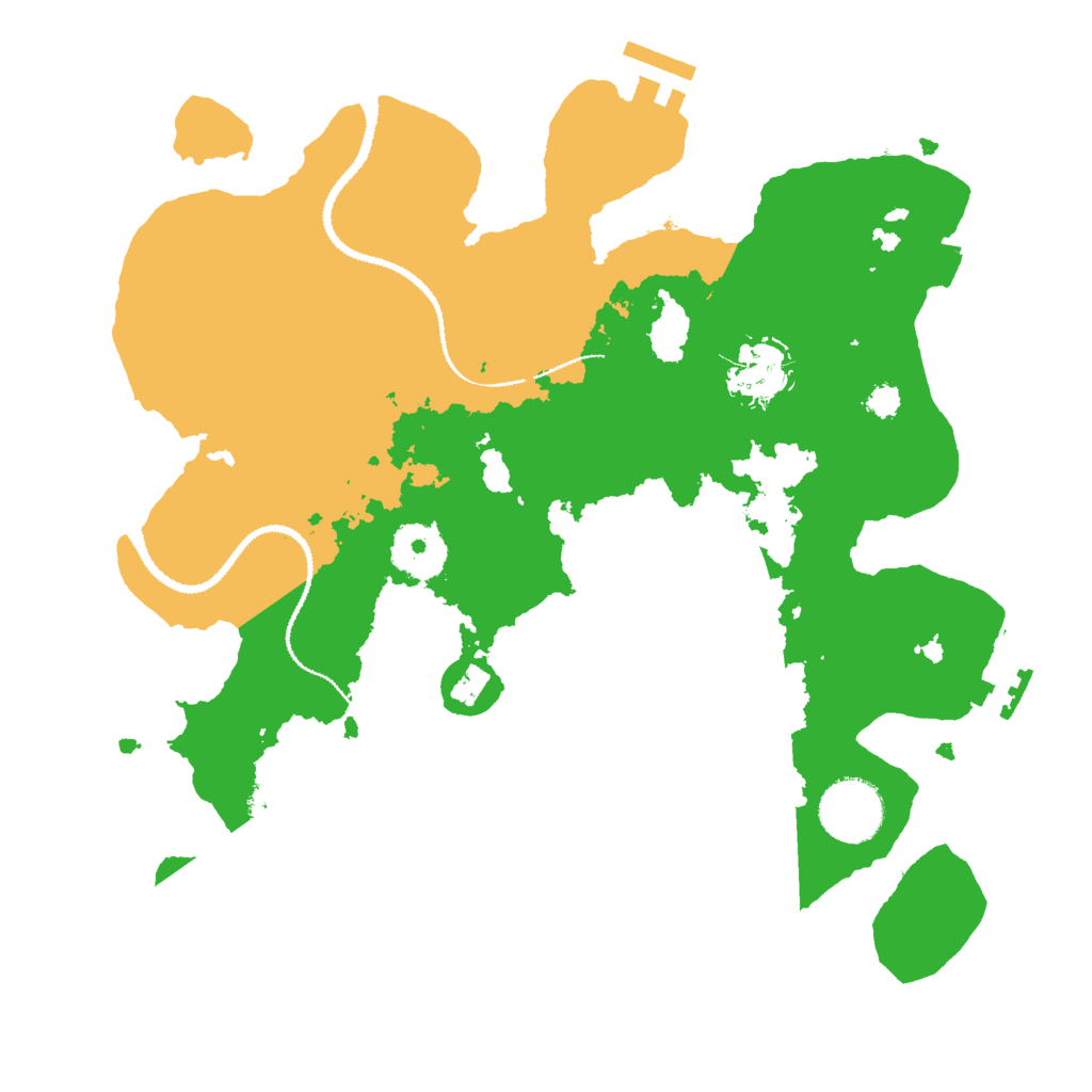 Biome Rust Map: Procedural Map, Size: 3000, Seed: 554281