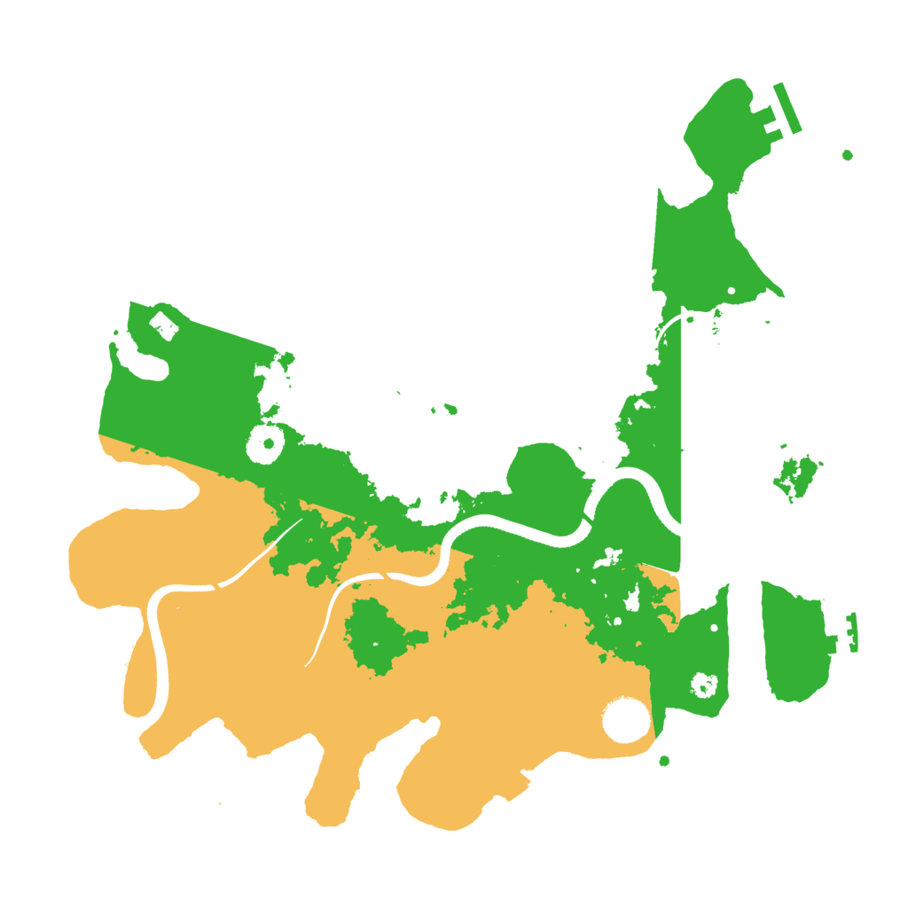 Biome Rust Map: Procedural Map, Size: 3500, Seed: 323064549
