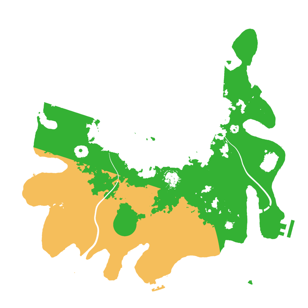 Biome Rust Map: Procedural Map, Size: 3500, Seed: 323064549