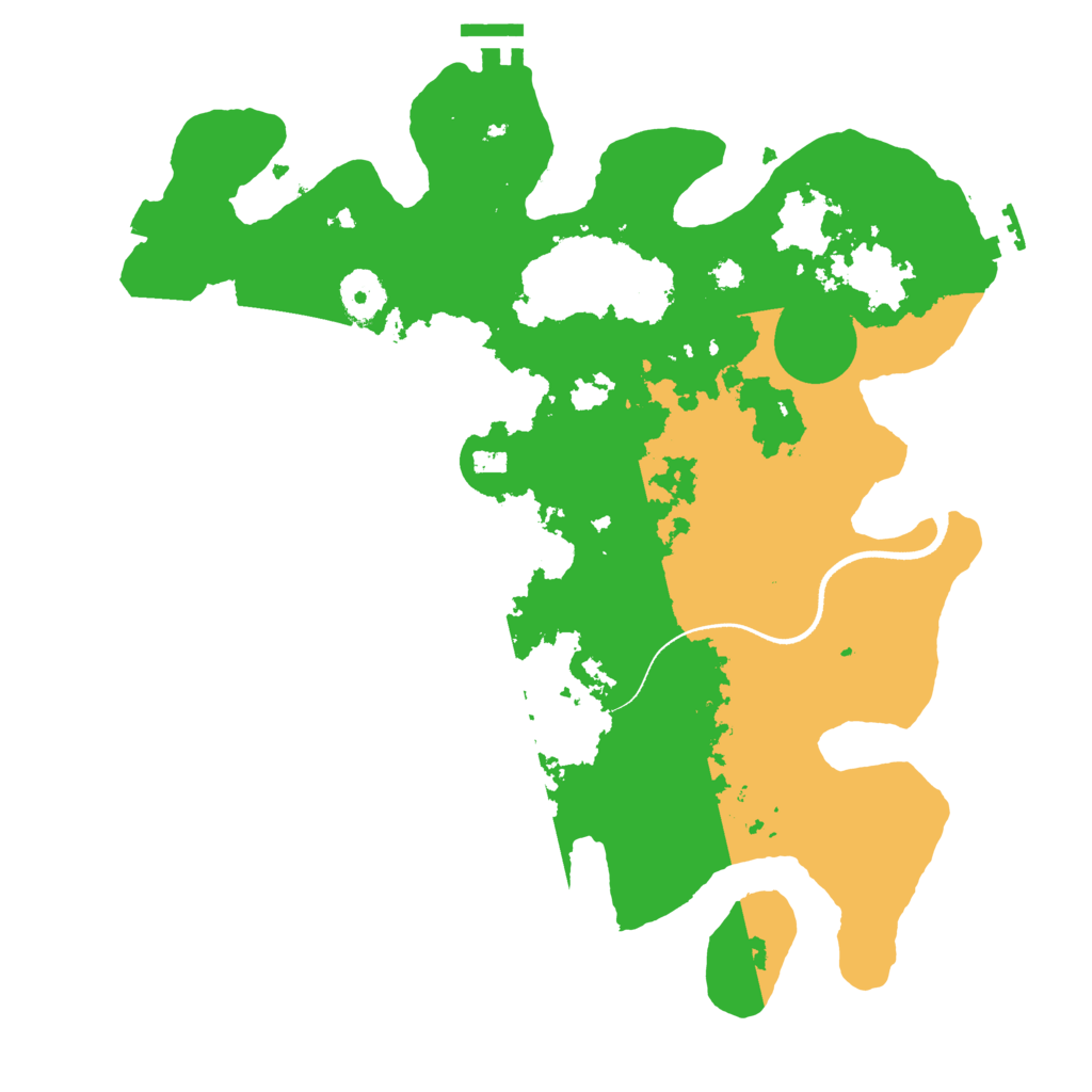 Biome Rust Map: Procedural Map, Size: 3500, Seed: 1068345565