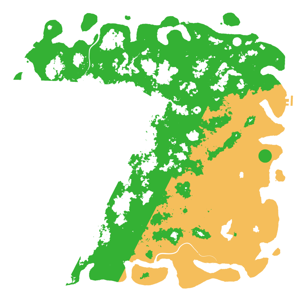 Biome Rust Map: Procedural Map, Size: 6000, Seed: 749950607